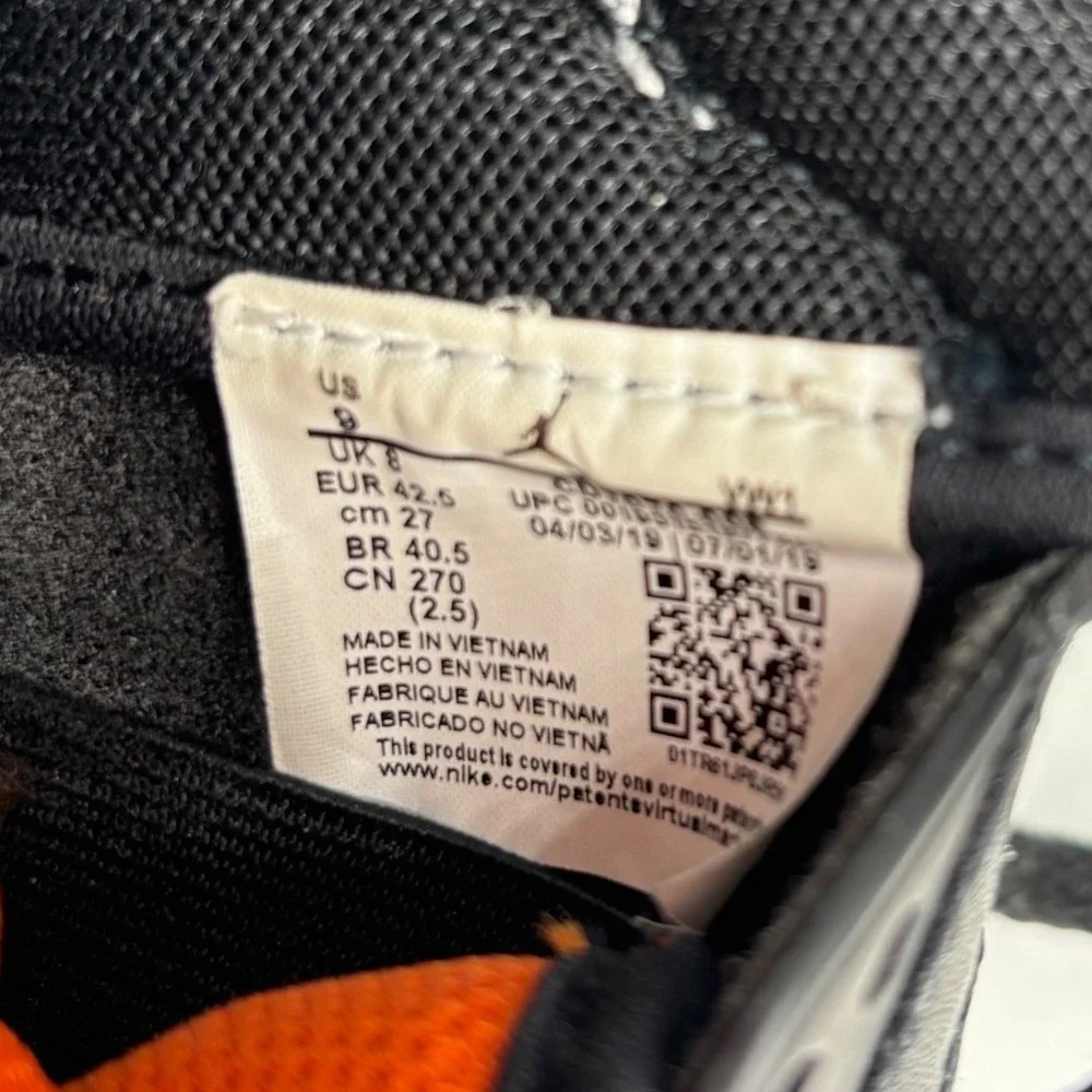 Jordan‎ Mars 270 Basketball Shoes 9 Black Orange CD7070-008 Shattered Backboard